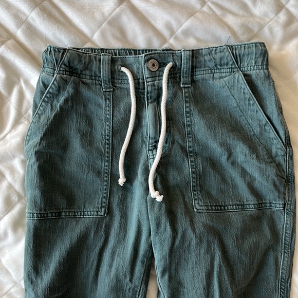 American Eagle Stretch Tomgirl Utility Jogger Teal Size 2 Short - Picture 7 of 10